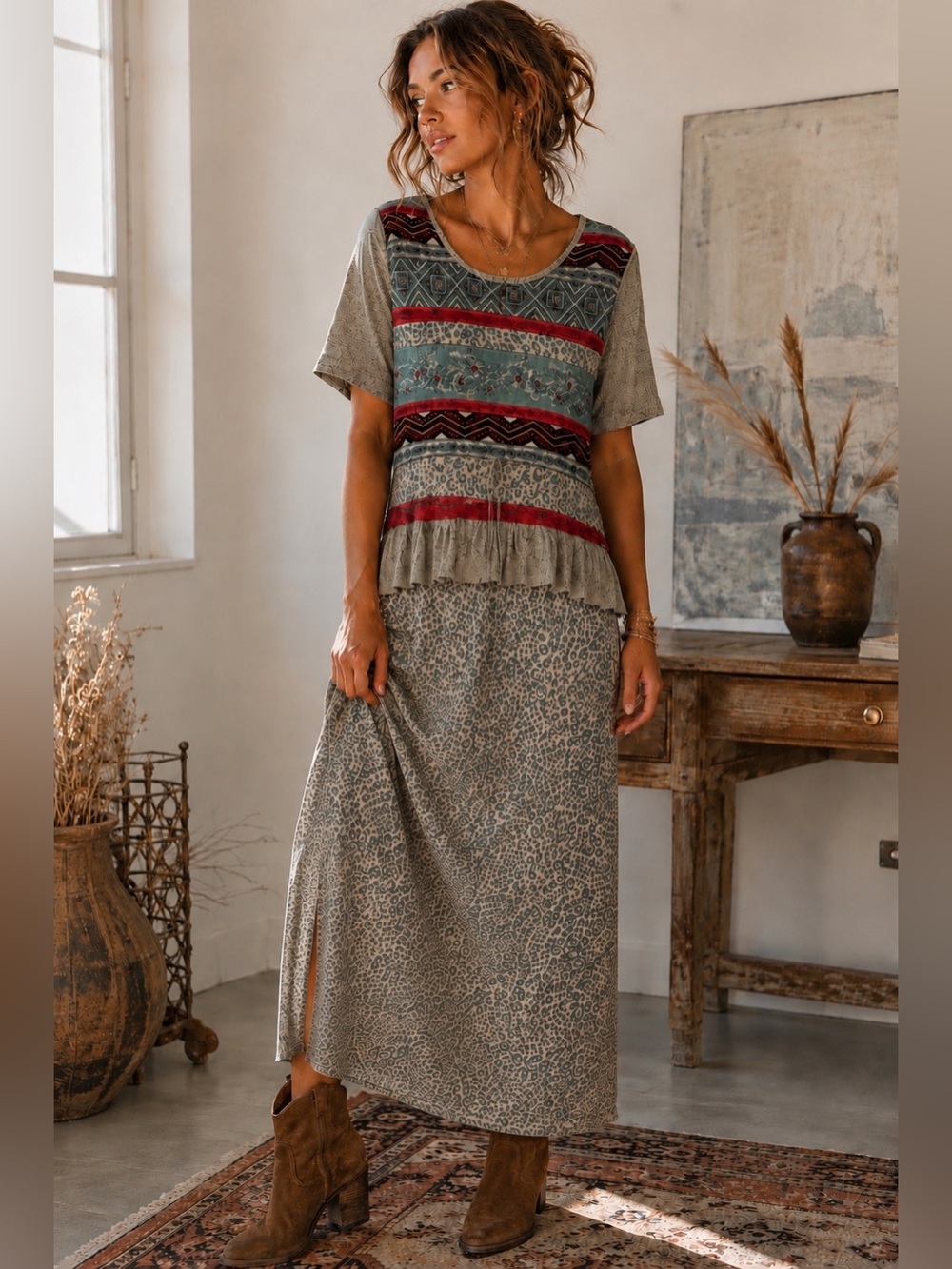 Vintage Sears Boho Maxi Dress  nwt | Size 16